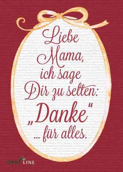 Grusskarte Liebe Mama rot