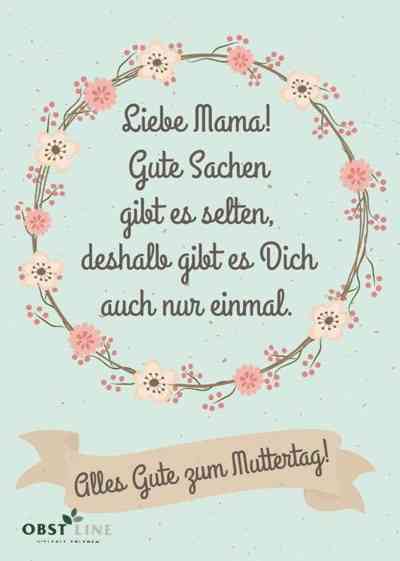 Grusskarte Liebe Mama pink