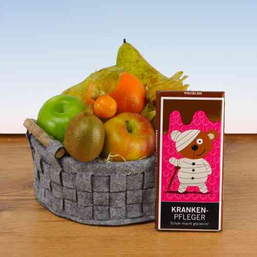 Obst-Geschenkkorb "Gute Besserung"